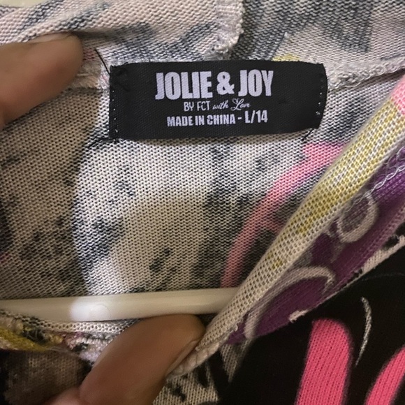 Vibrant Graffiti Women's Hoodie - Pink, Black, Gray - Picture 3 of 3